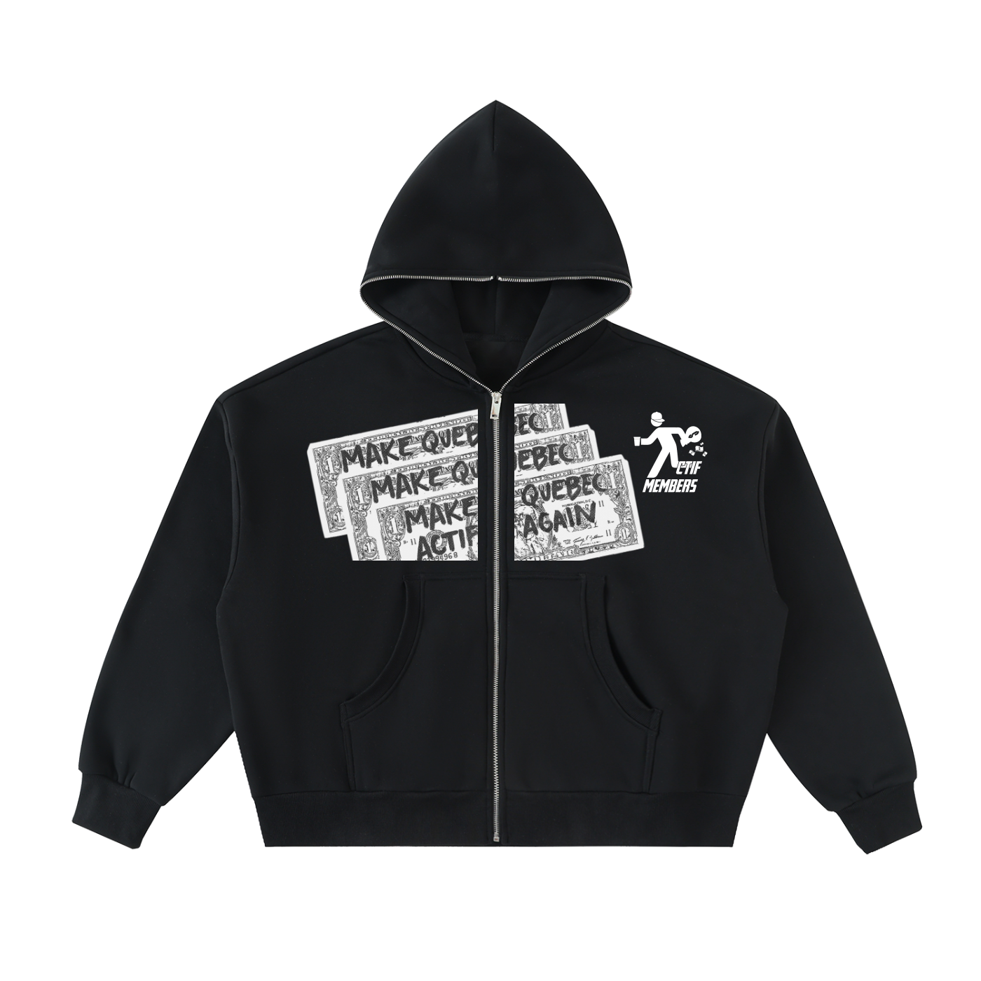 Make Québec Actif Again Full-Zip Hoodie